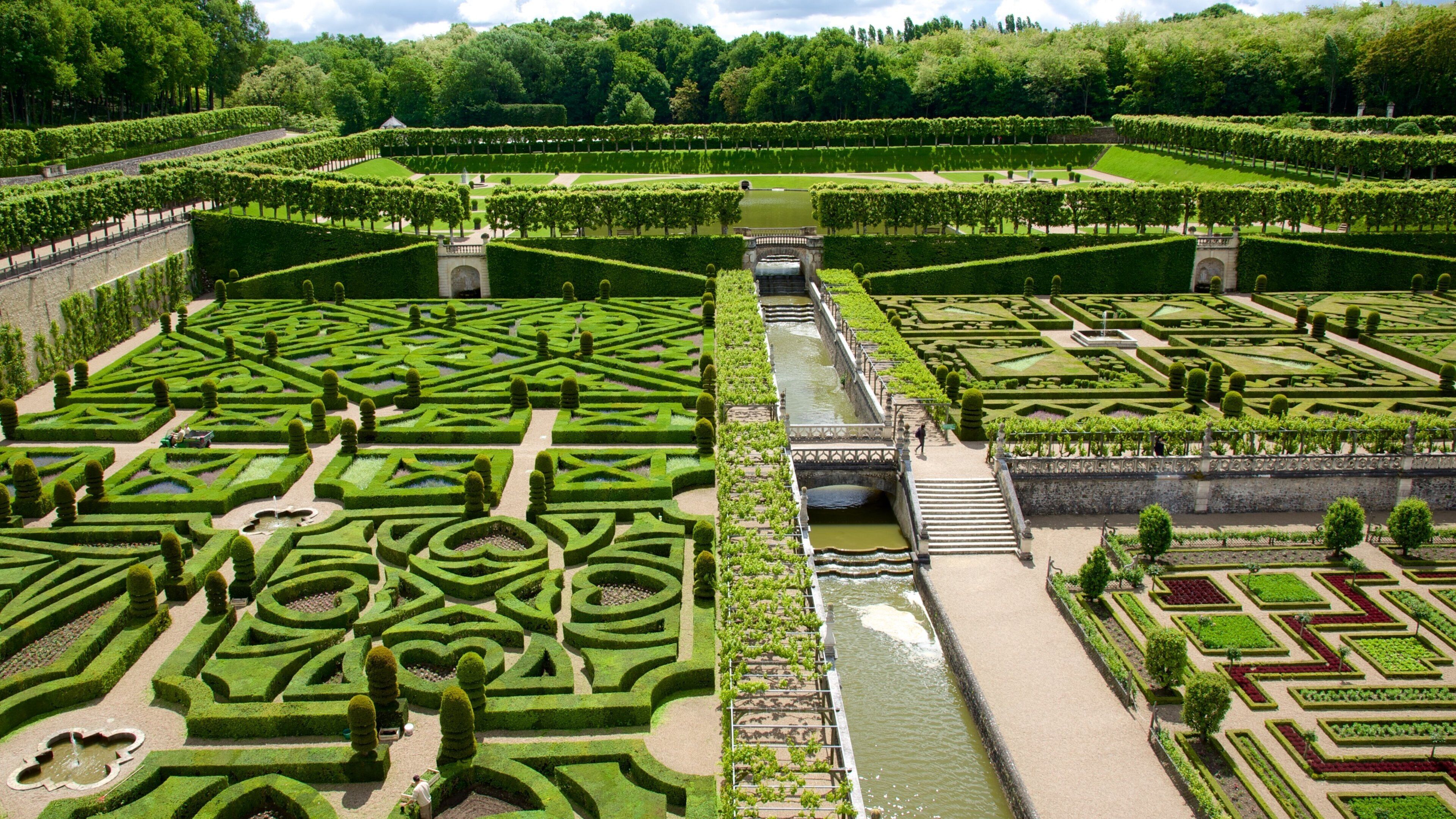 Chateau de Villandry que incluye un parque y palacio
