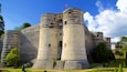Chateau d\'Angers mostrando un parque y elementos patrimoniales