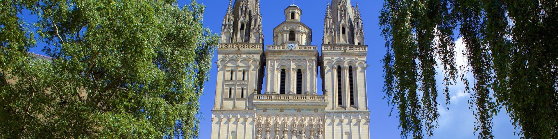 Angers Cathedral featuring a church or cathedral and heritage elements