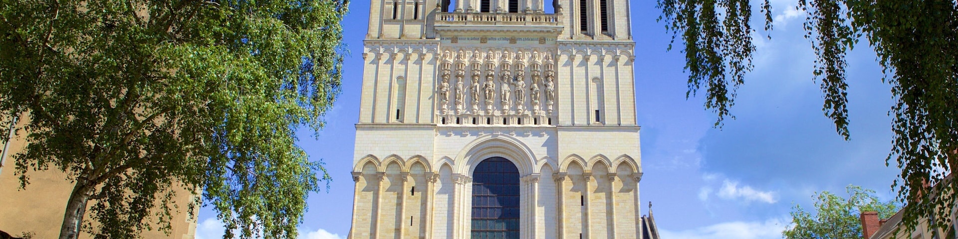 Angers Cathedral featuring a church or cathedral and heritage elements