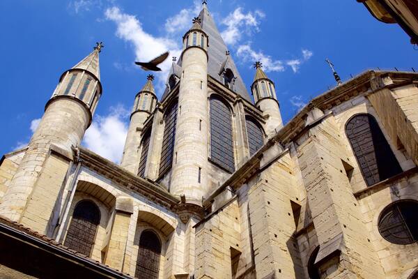 Notre Damen kirkko featuring kirkko tai katedraali ja perintökohteet