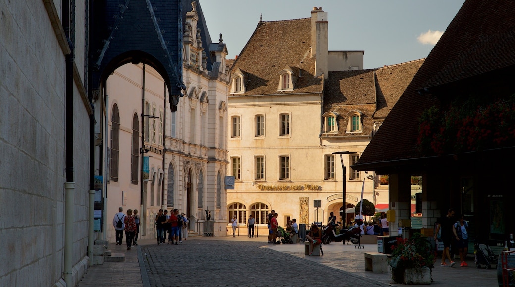HĂŽtel Dieu montrant scĂšnes de rue aussi bien que un petit groupe de personnes