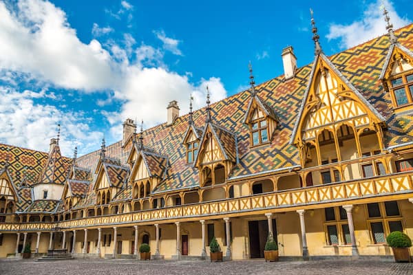 Courtyard of Hotel Dieu, Beaune, France, Shutterstock ID 551461795, SF SSA Case with Manager Approval: Case 07151371, Job: Prepay credit, Client/Licensee: , Other: