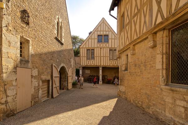 Musée du vin de Bourgogne montrant petite ville ou village et patrimoine historique