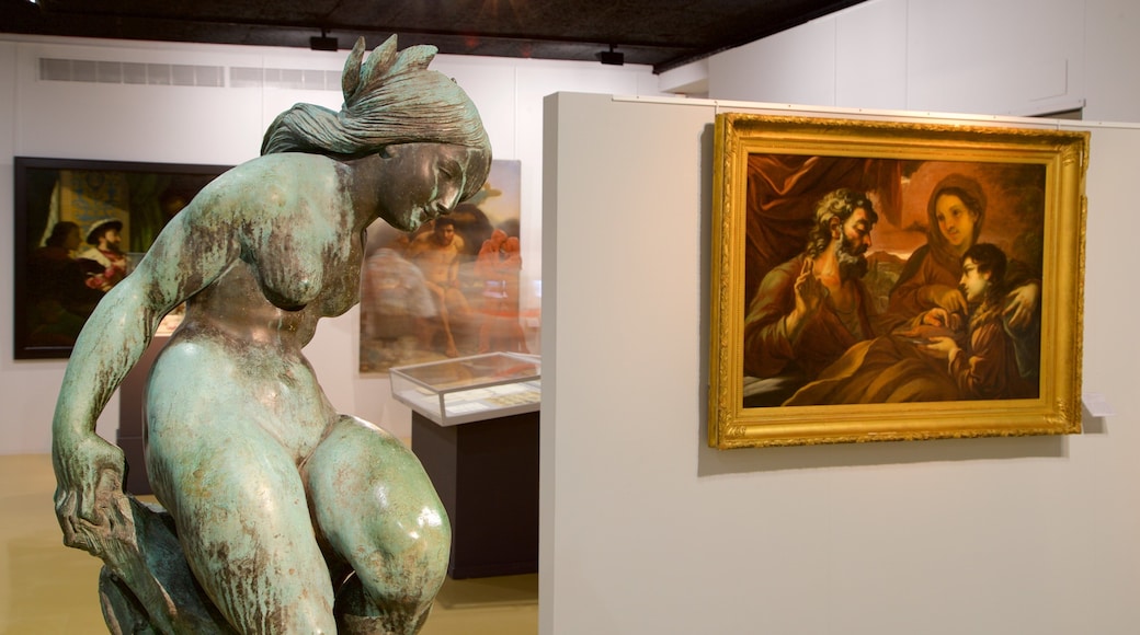 Museum of Fine Arts showing art, a statue or sculpture and interior views