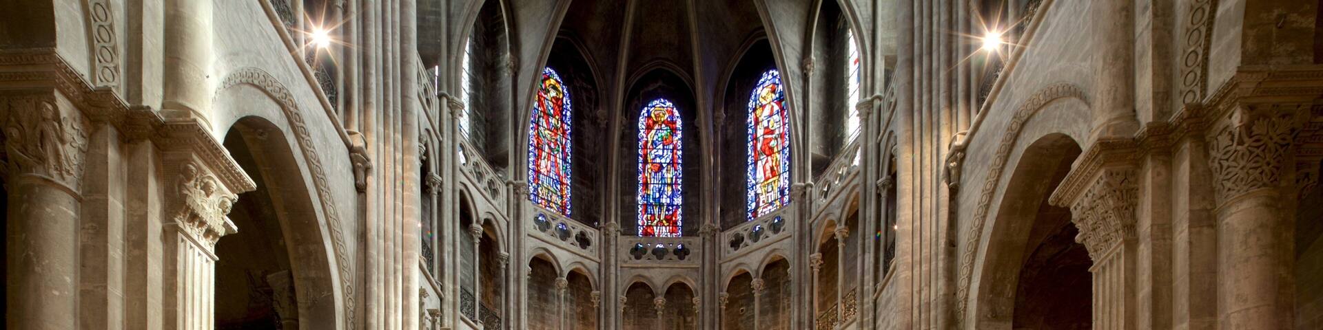 Cathédrale Saint-Vincent welches beinhaltet Innenansichten, Geschichtliches und Kirche oder Kathedrale