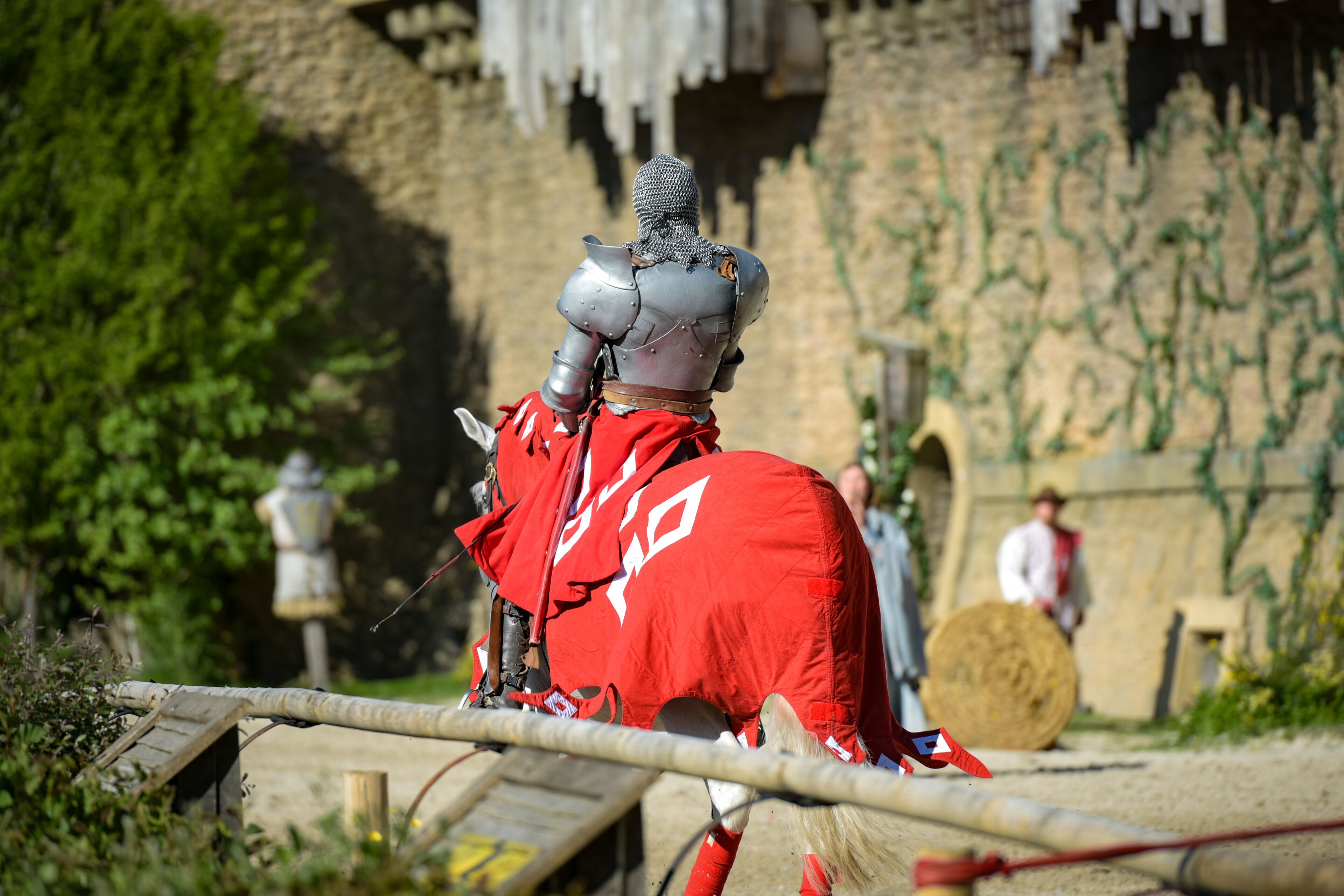 view on a medieval show at Puy du Fou in France