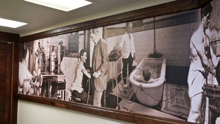 Polynesian Spa featuring interior views and signage