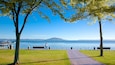 Lake Rotorua which includes a garden, landscape views and a lake or waterhole