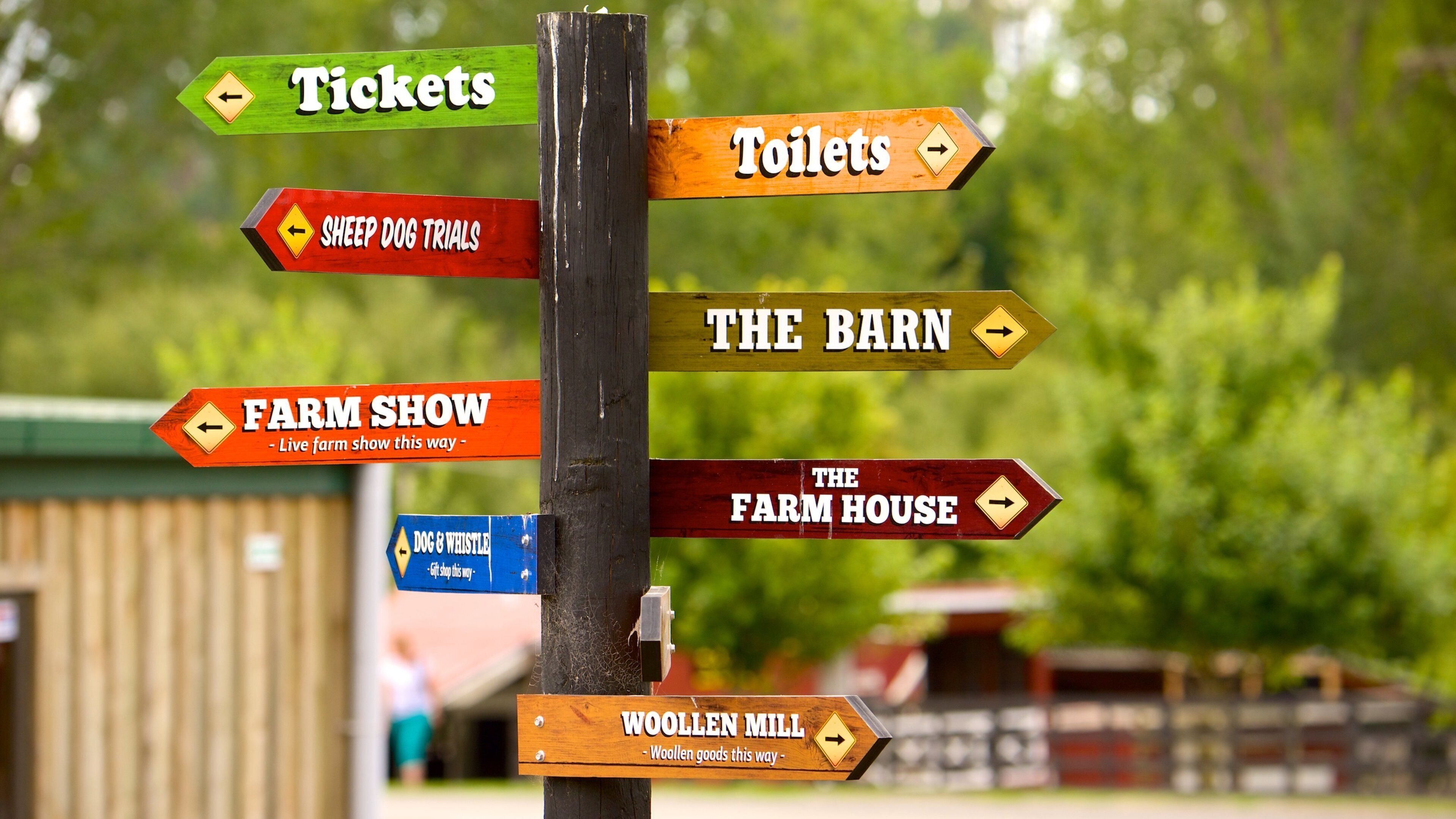 Agrodome featuring signage