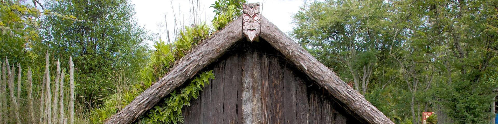 Buried Village featuring heritage elements and a garden