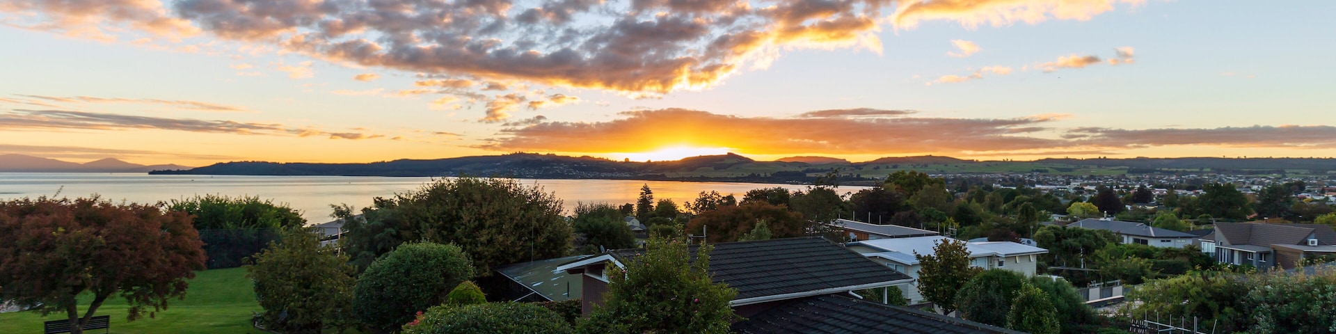 Sunset over Taupo, New Zealand