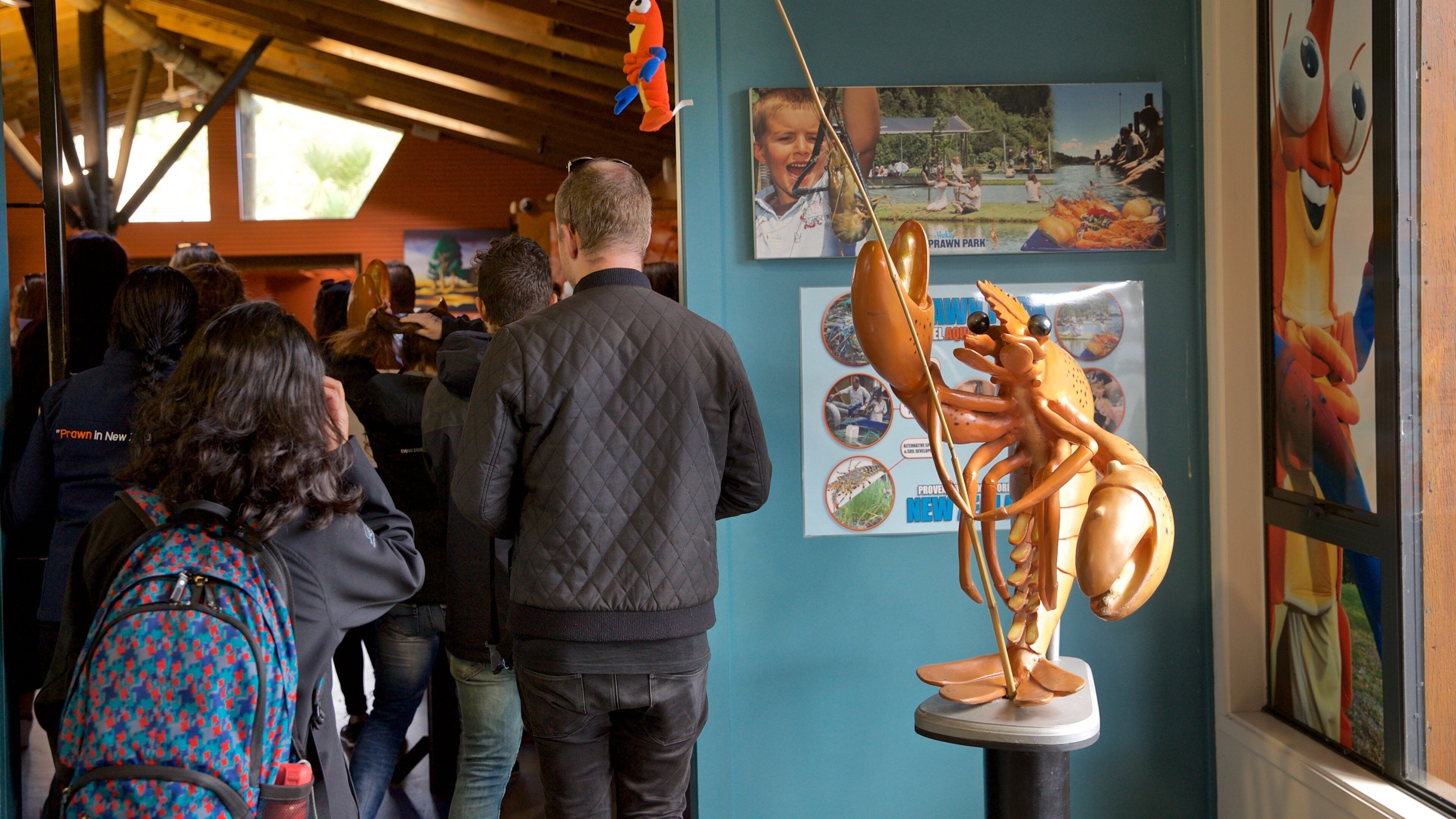 Prawn Farm which includes interior views and marine life