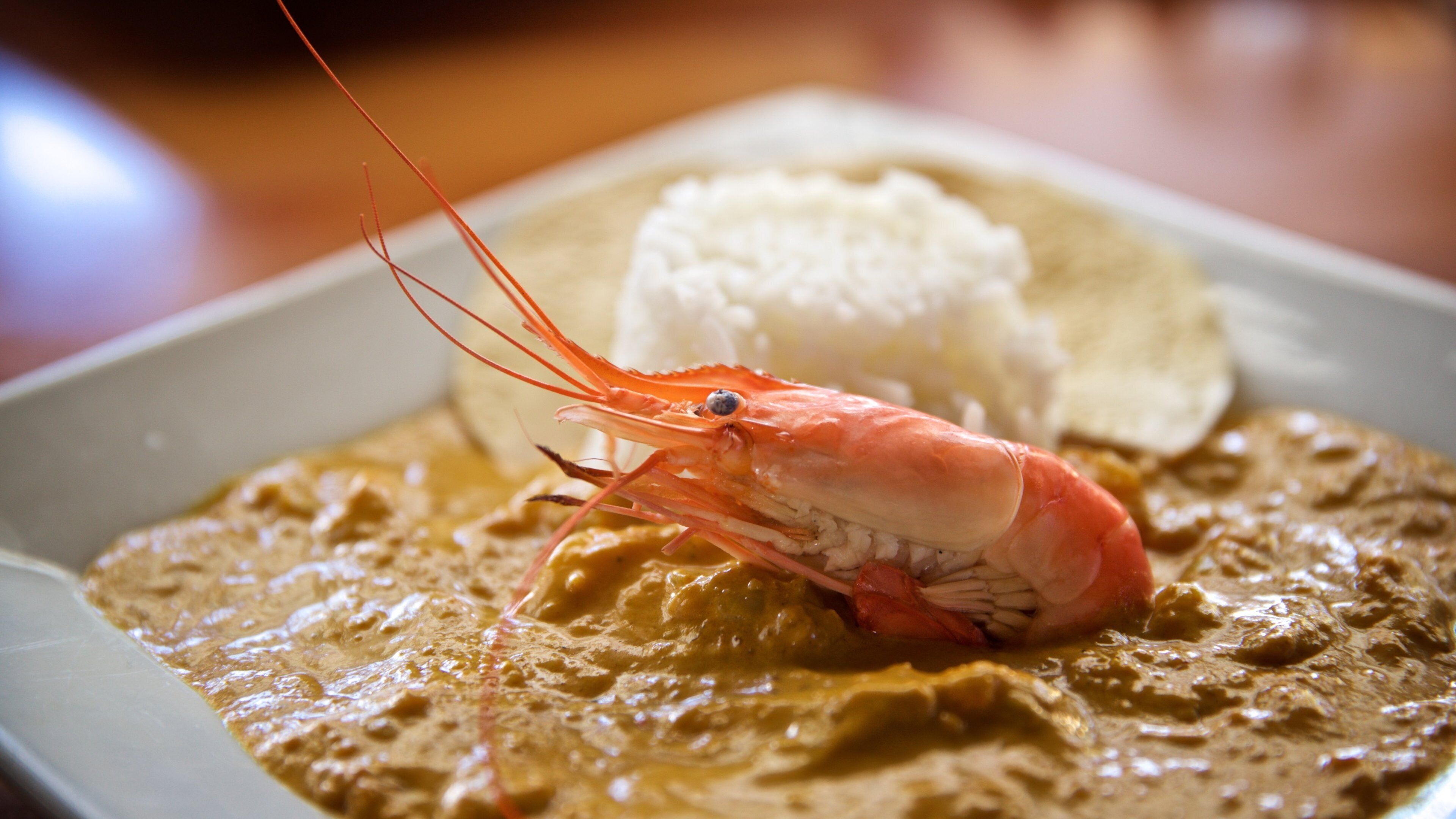 Prawn Farm which includes food