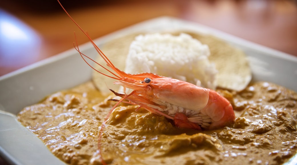 Prawn Farm which includes food