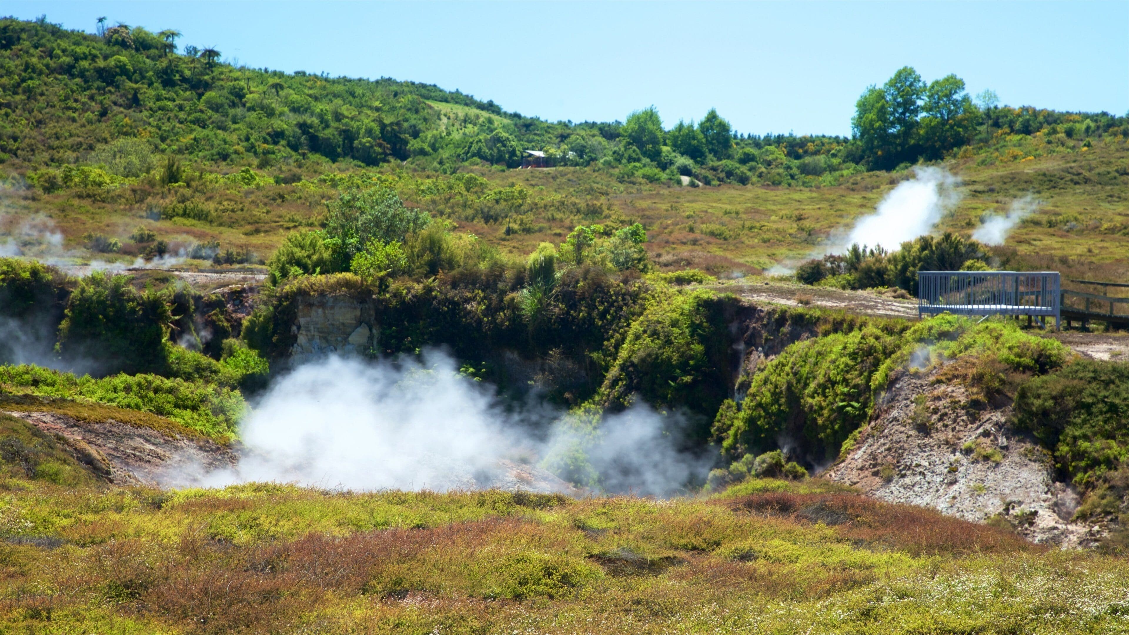 Craters of the Moon which includes tranquil scenes, mist or fog and landscape views