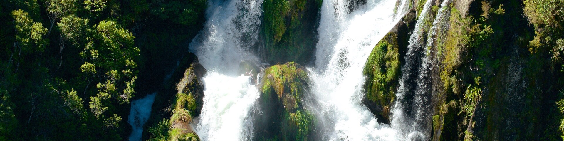 Waipunga Falls featuring a river or creek and a waterfall