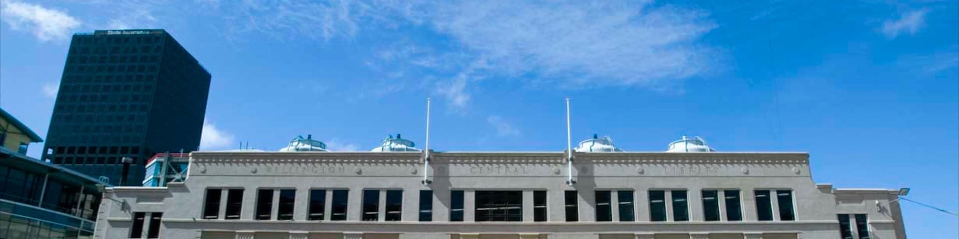 City Gallery Wellington featuring street scenes and a city