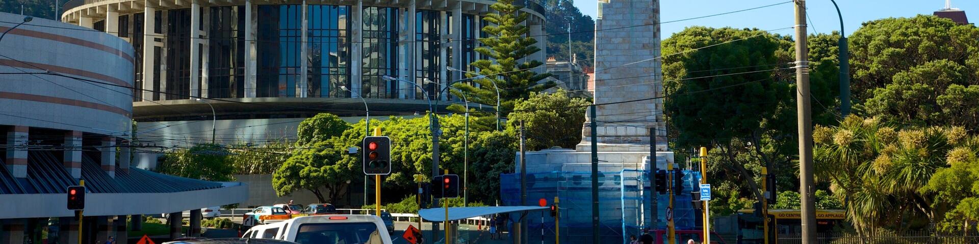 Beehive featuring modern architecture and a statue or sculpture