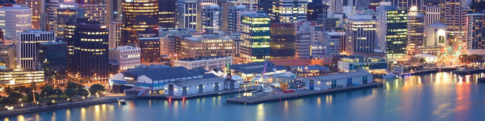 Mount Victoria Lookout featuring a marina, night scenes and a bay or harbor