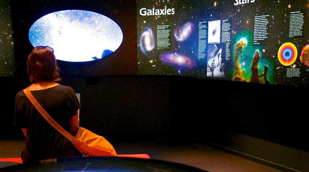 Carter Observatory showing interior views and an observatory as well as an individual femail