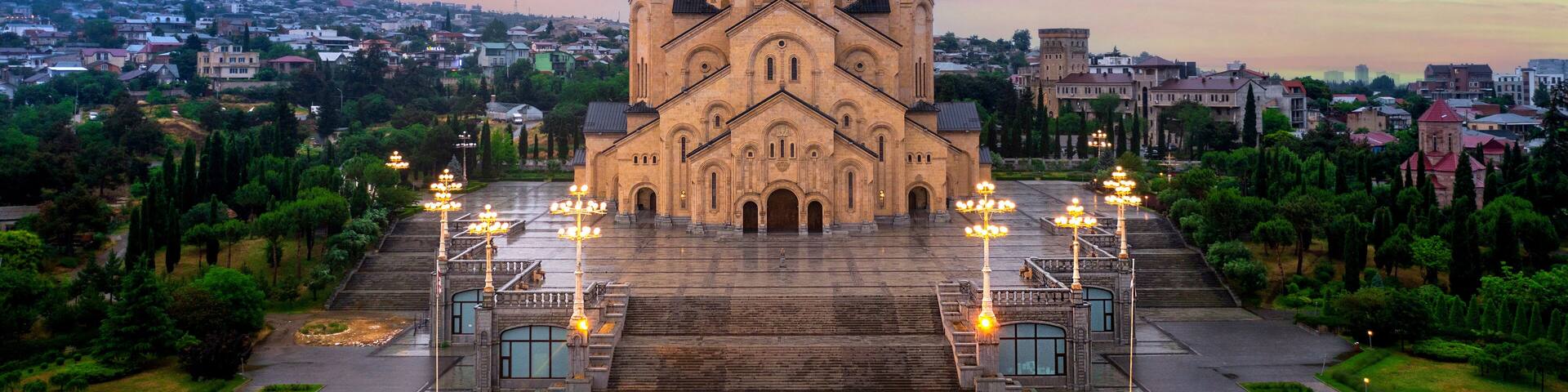Holy Trinity Cathedral of Tbilisi in Georgia.