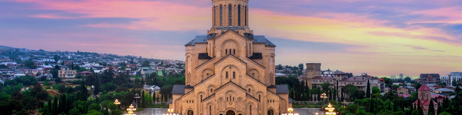Holy Trinity Cathedral of Tbilisi in Georgia.