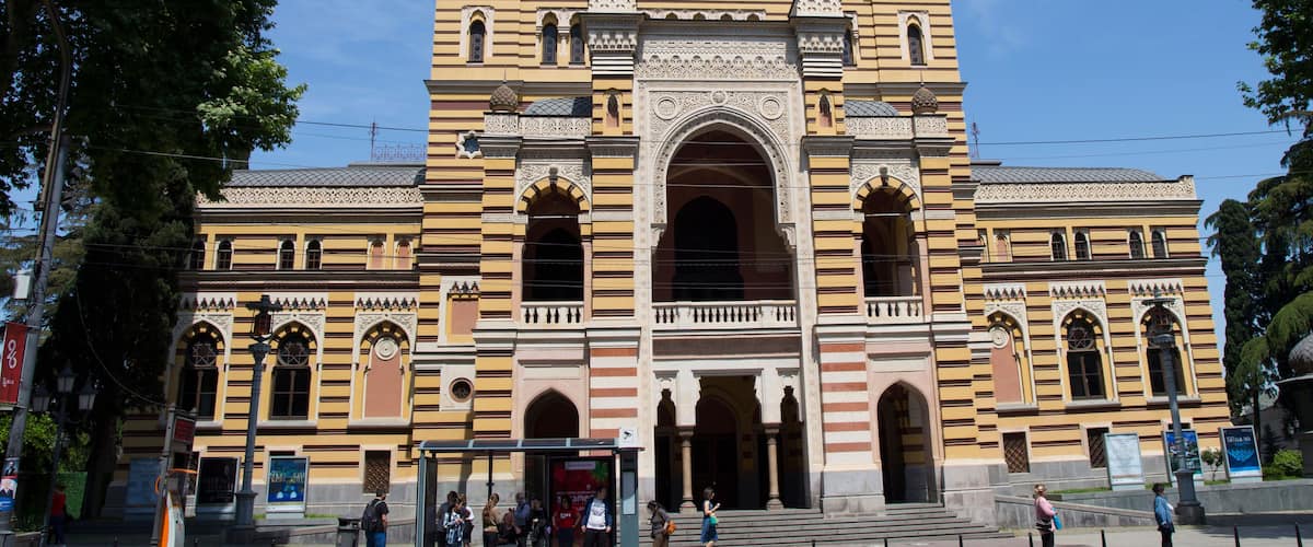 Tbilisi, Georgian - May 17 2019:  Opera and Ballet Theater named after Paliashvili
