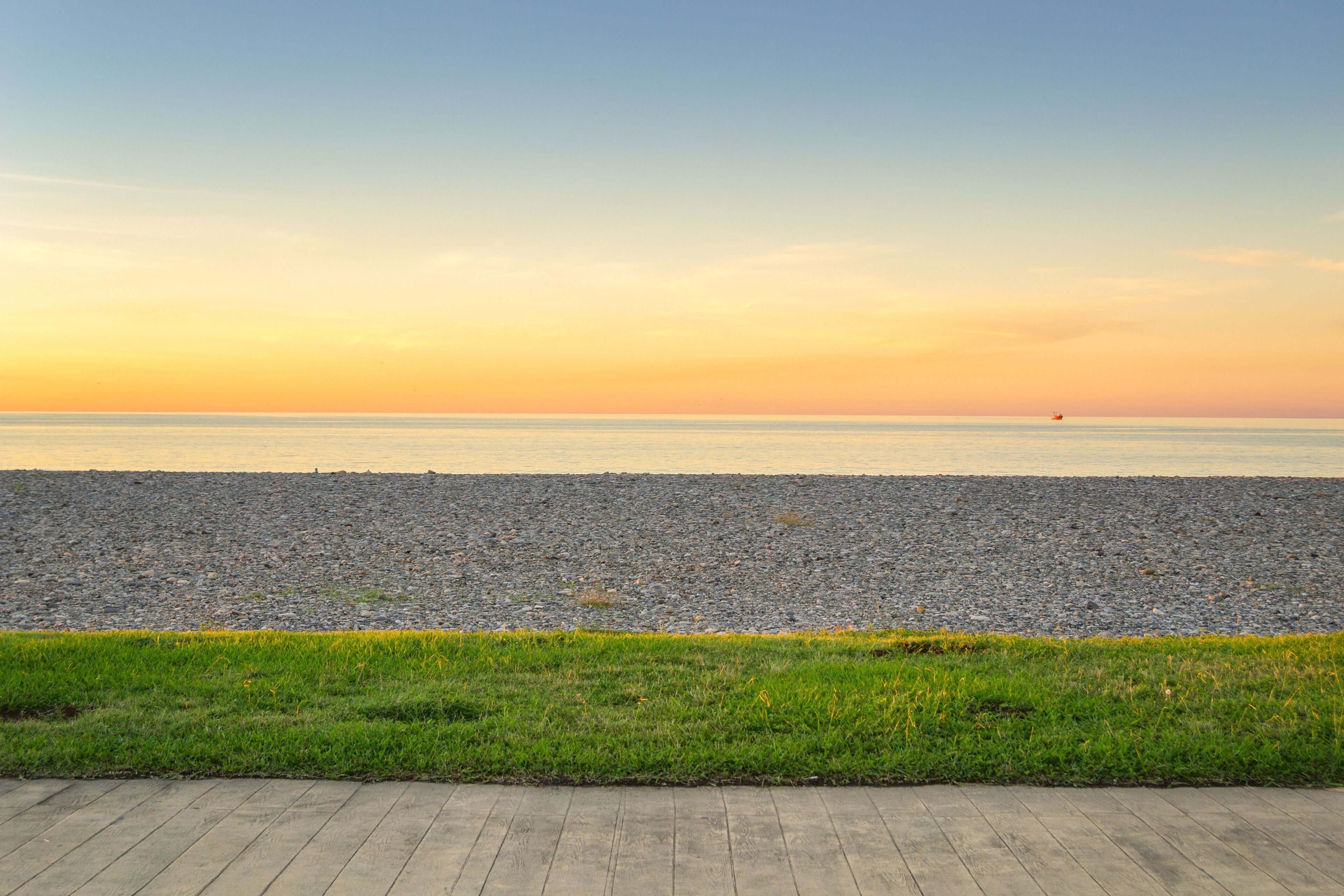 Sunset Pebble Beach Batumi, Georgia