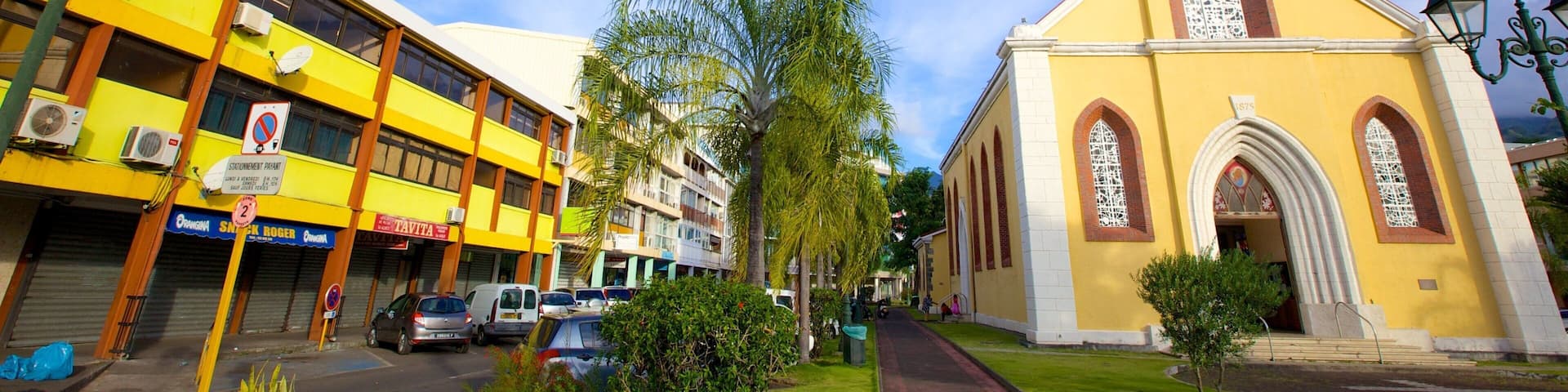 Cathedrale de L\'lmmaculee Conception showing a church or cathedral and religious elements