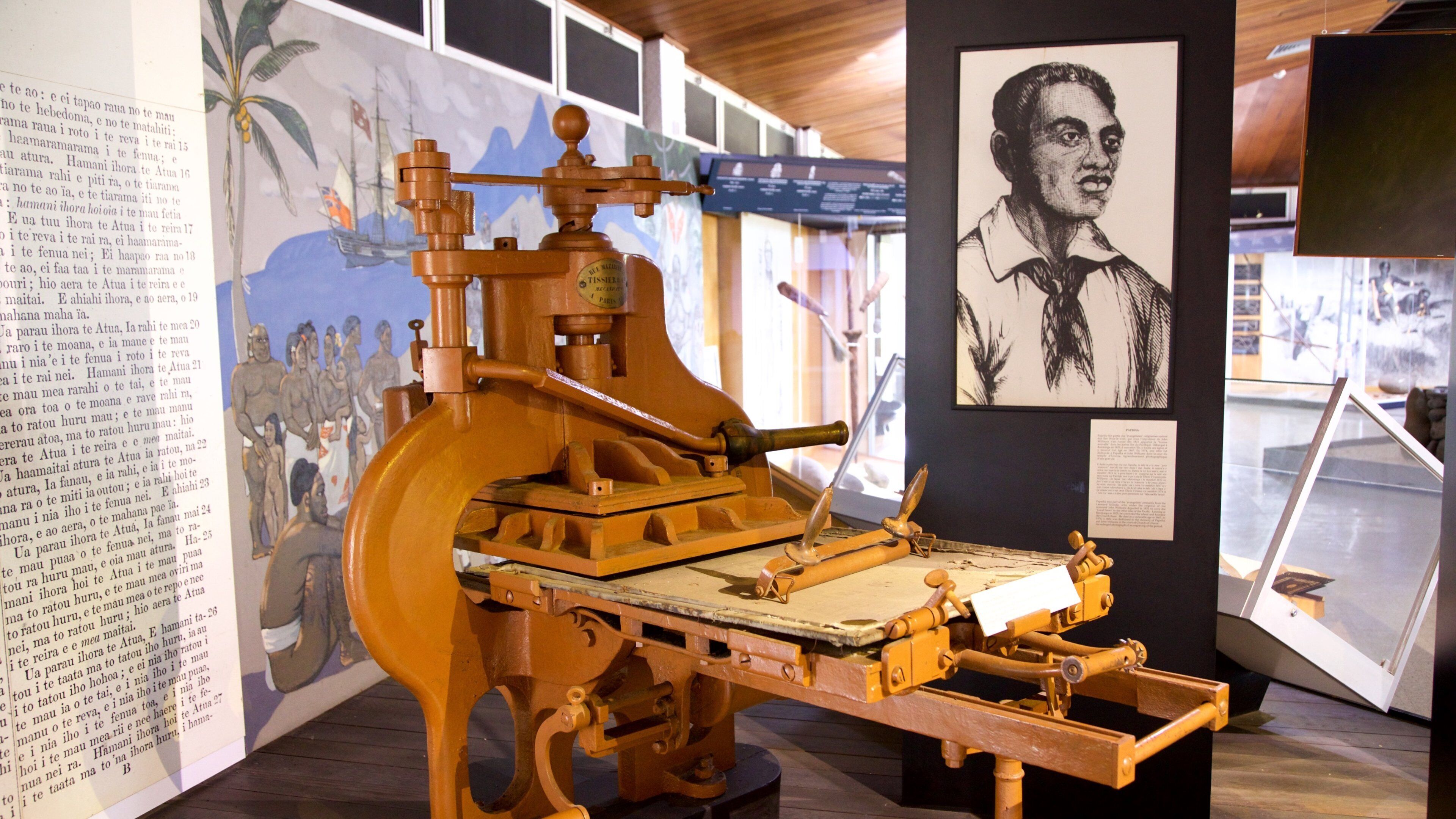 Museum of Tahiti which includes interior views and heritage elements
