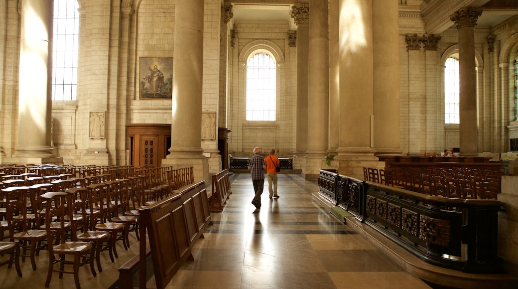 Notre Dame katedral som viser innendørs, kulturarv og kirke eller katedral