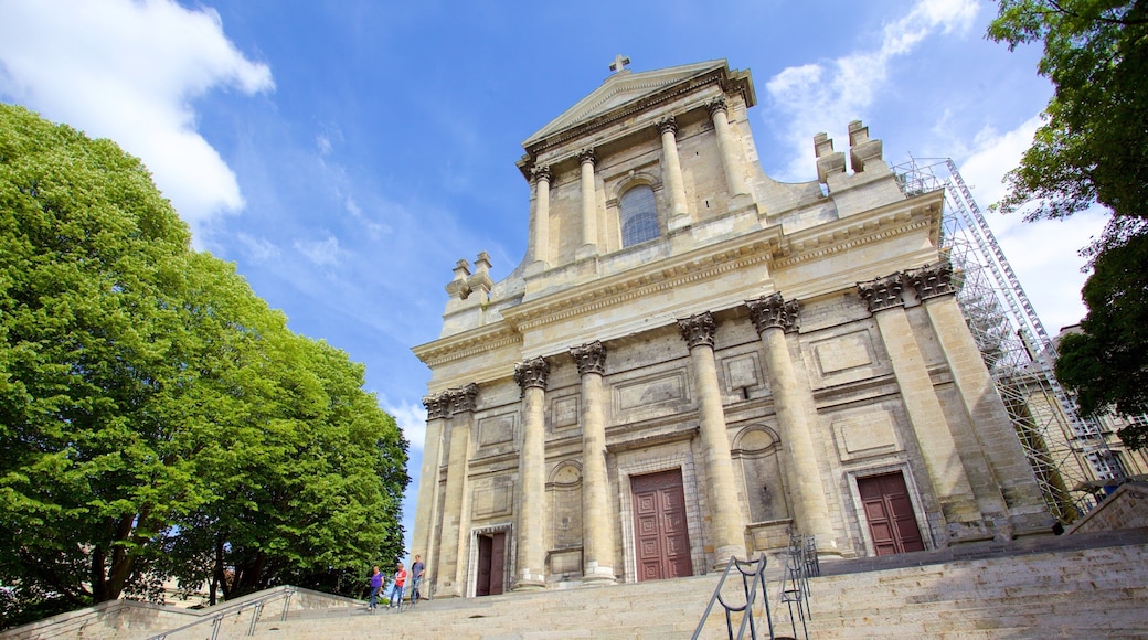 Notre Dame katedral fasiliteter samt kirke eller katedral og historisk arkitektur