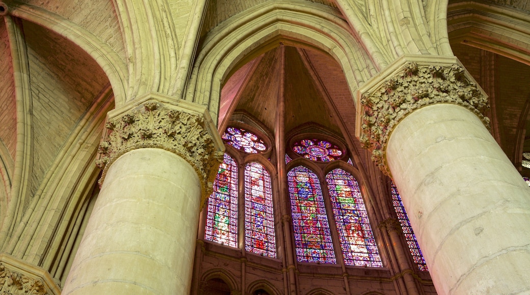 Kathedraal van Reims inclusief een kerk of kathedraal, historische architectuur en historisch erfgoed