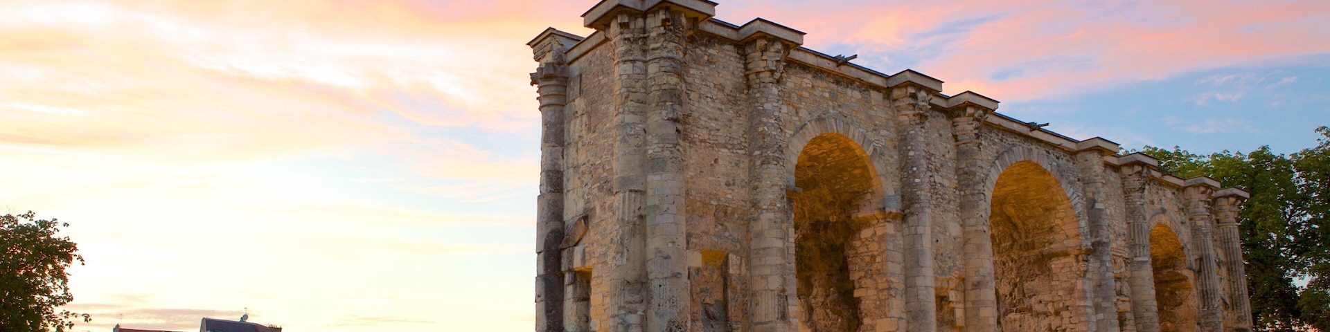 Mars Gate featuring a sunset, heritage architecture and heritage elements