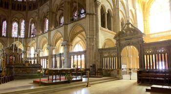 St. Remi Basilica showing a church or cathedral and interior views