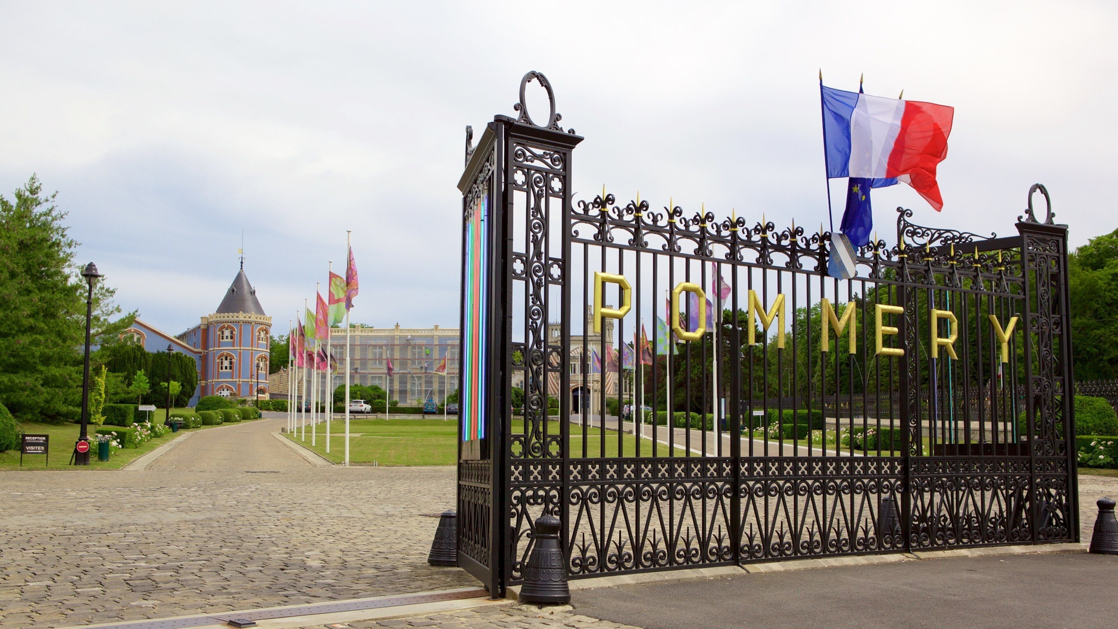 Reims que incluye elementos patrimoniales