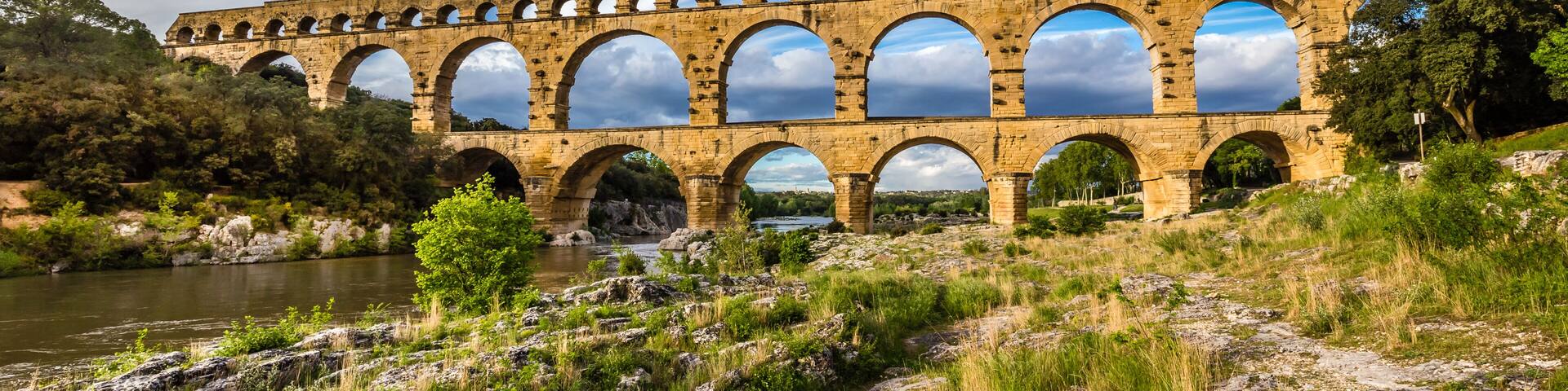 Roman Aqueduct Pont du Gard - Nimes, France