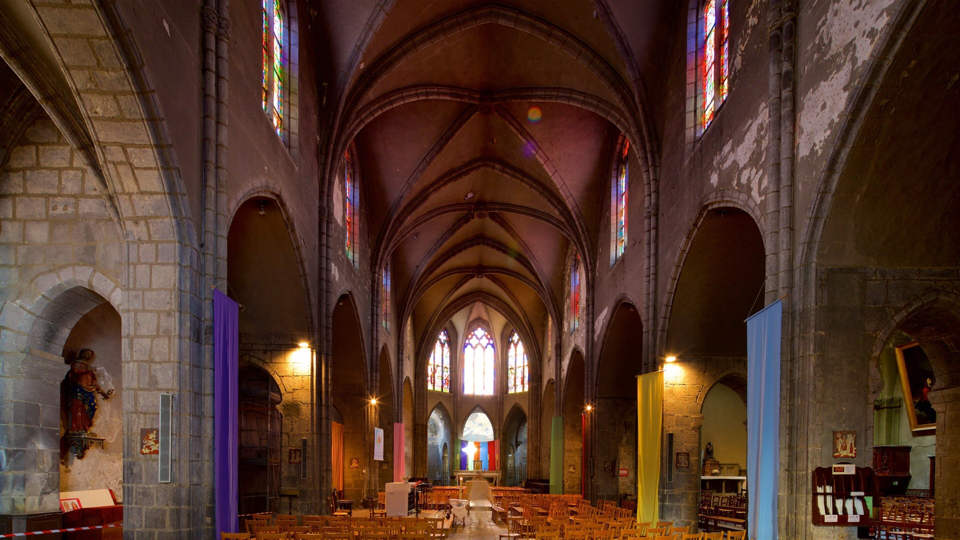 Church of Notre-Dame-du-Marthuret featuring interior views, heritage elements and a church or cathedral