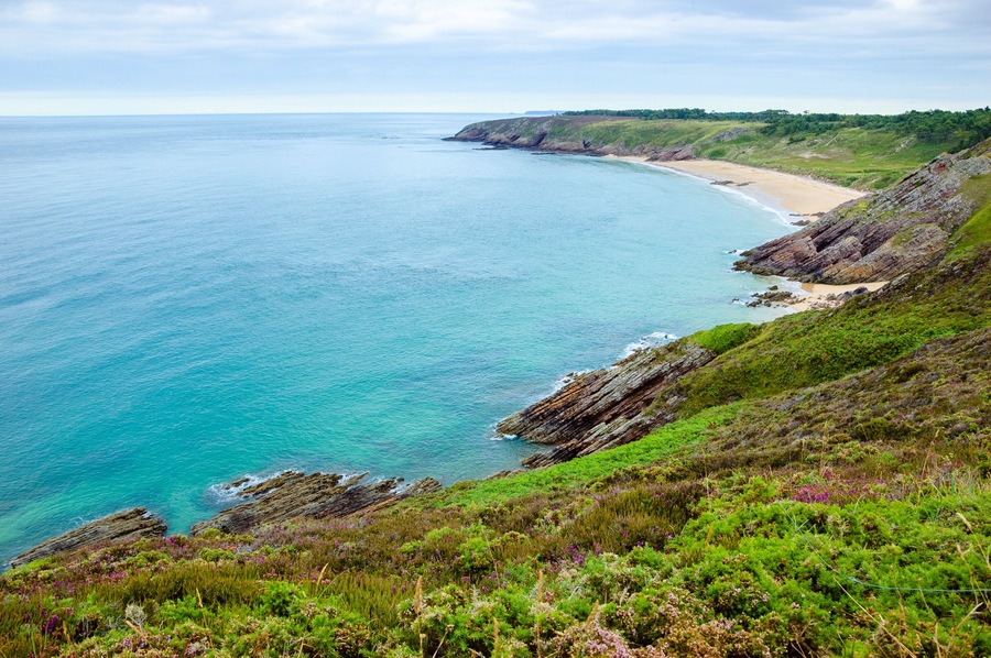 Cliffs and sand beaches of Cap Erquy. Brittany, France., Shutterstock ID 208423522, Purchase Order: -