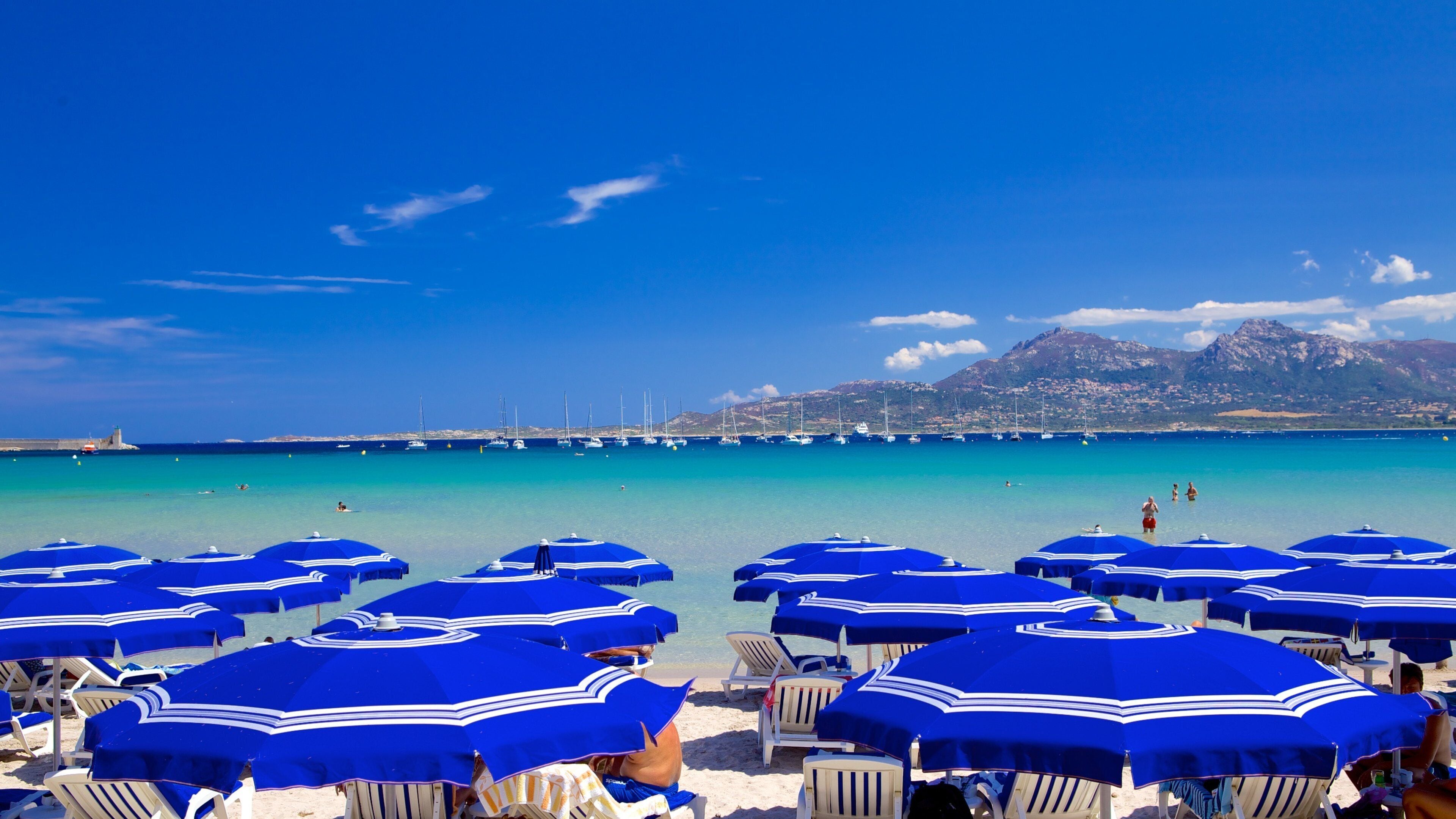 Calvi Beach featuring a sandy beach and general coastal views