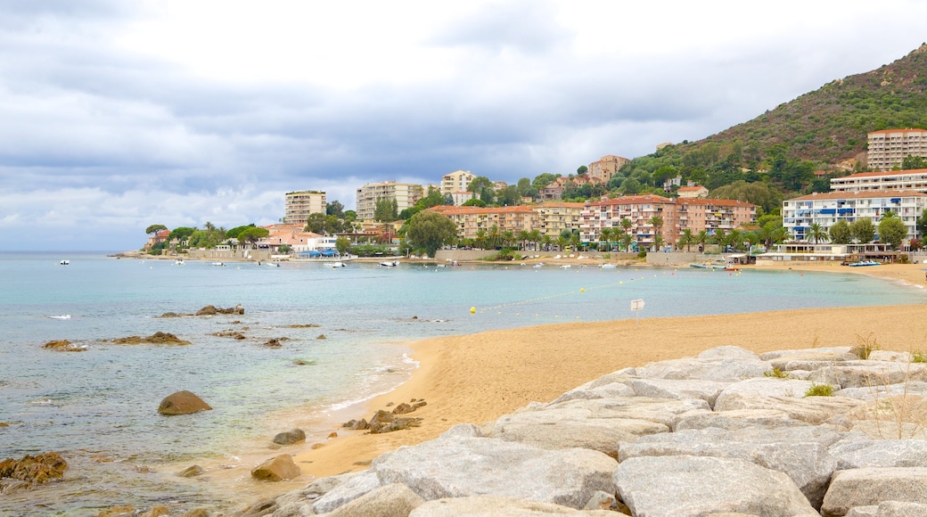 Trottel Beach featuring a coastal town and a sandy beach