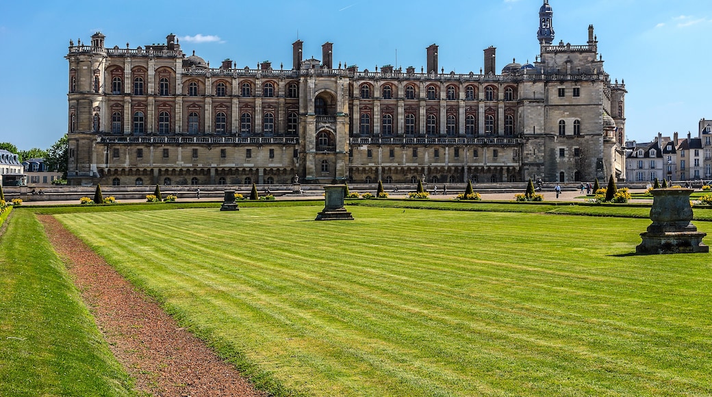 Chateau de Saint-Germain-en-Laye, around 13 miles west of Paris. Work at Chateau was begun in 1124 by Louis VI as a fortified hunting-lodge. It now - National Museum of Archaeology. France.; Shutterst