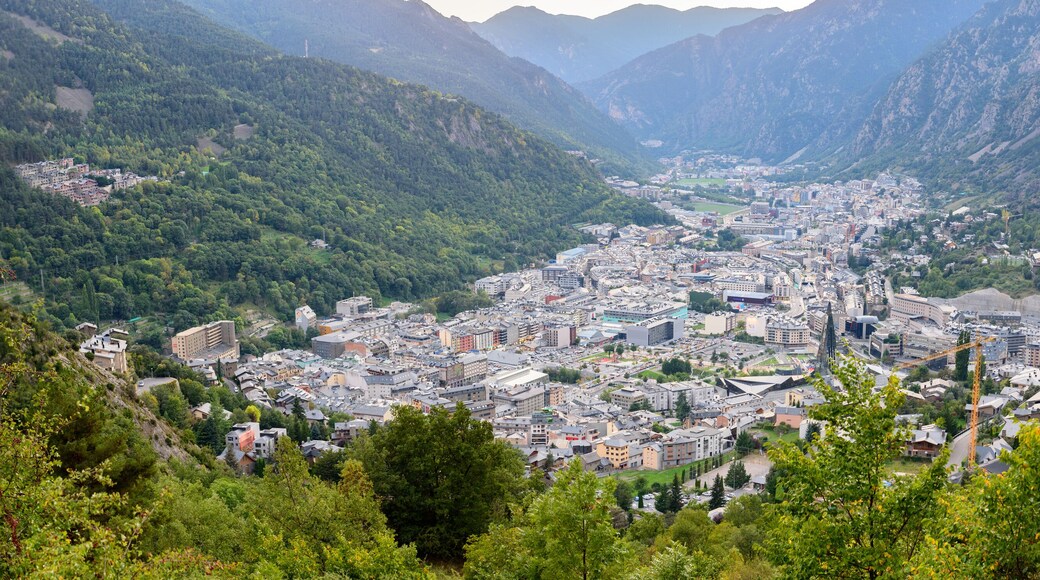 Cityscape in Summer of Andorra La Vella, Andorra.
