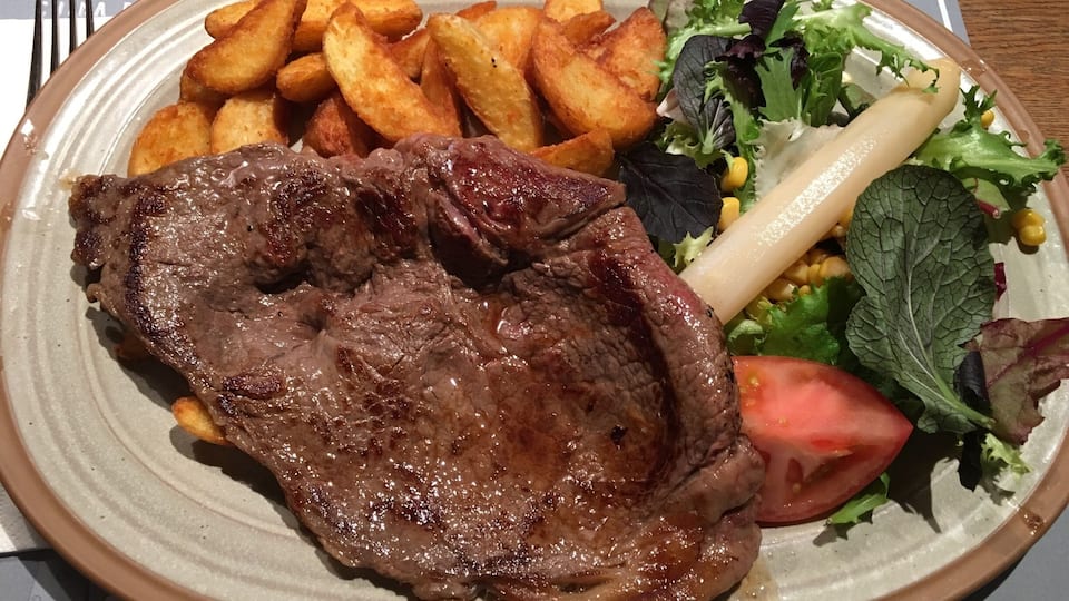 Amazing steak in a restaurant in Andorra la Vella