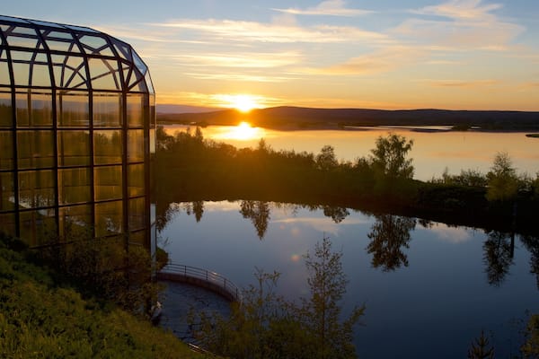 Arktikum featuring a pond, tranquil scenes and landscape views