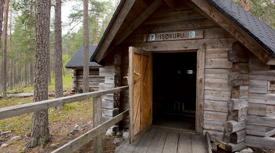 Pyha-Luosto National Park which includes signage and forests