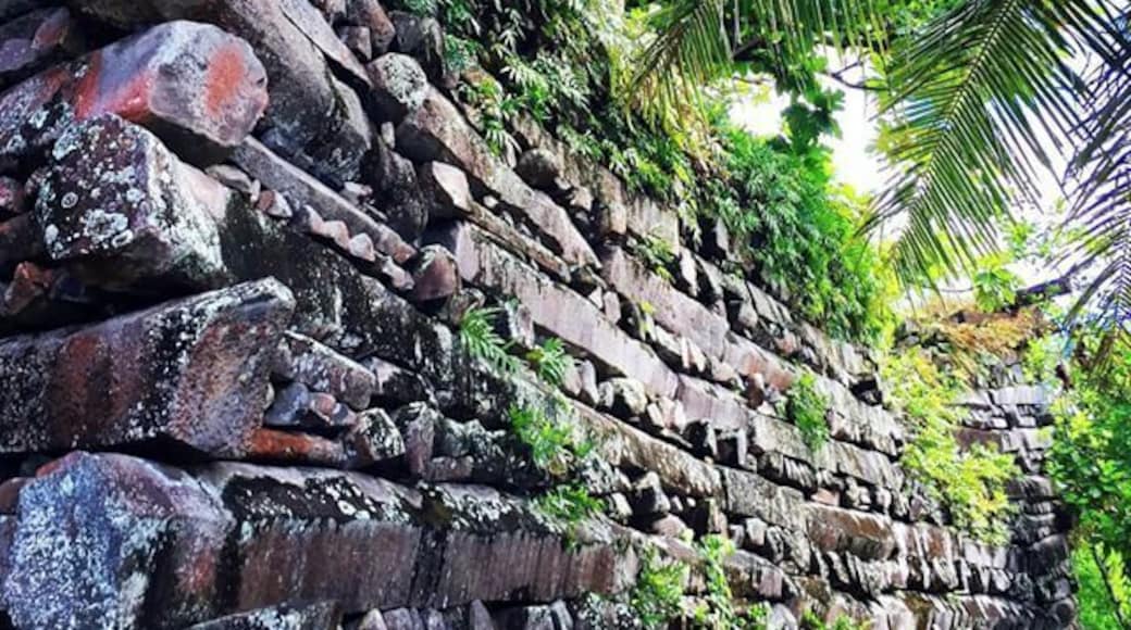 Nan Madol ruins in Pohnpei #FSM. This amazing archeological complex should be on a world heritage list. A series of basalt column islets built on a coral reef, the structures at Nan Madol continue to baffle archeologists. Hire a boar to see all of the intricate structures on the reef, or pay around $7 (a few dollars to a few different gatekeepers) to gain access to the main structure from land. Make sure you take a local with you to negotiate!