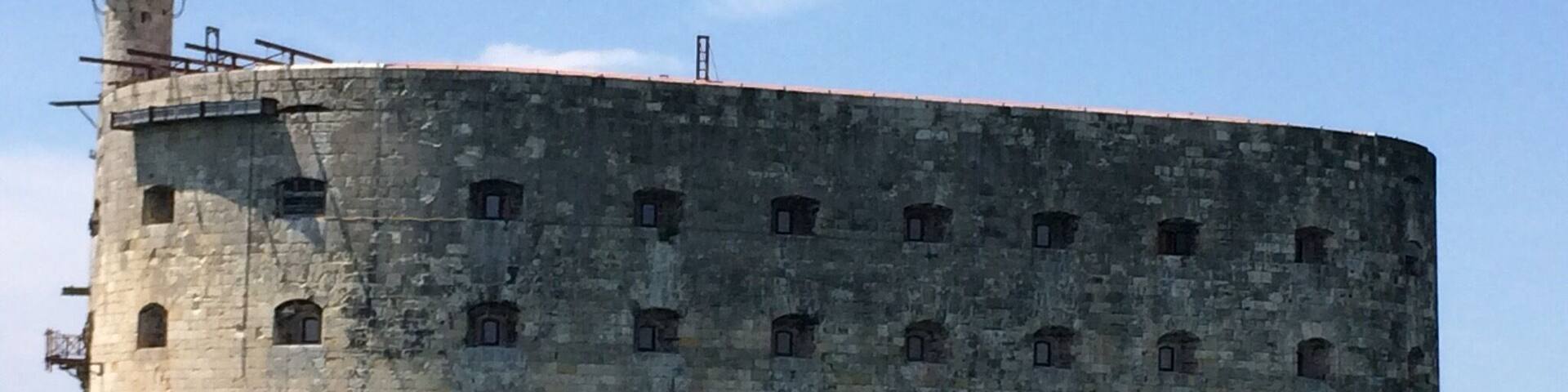 Fort Boyard was originally used as a fortification used against Royal Navy excursions. It was also used as a prison for a short time between 1871-1913 and was part of a game show.