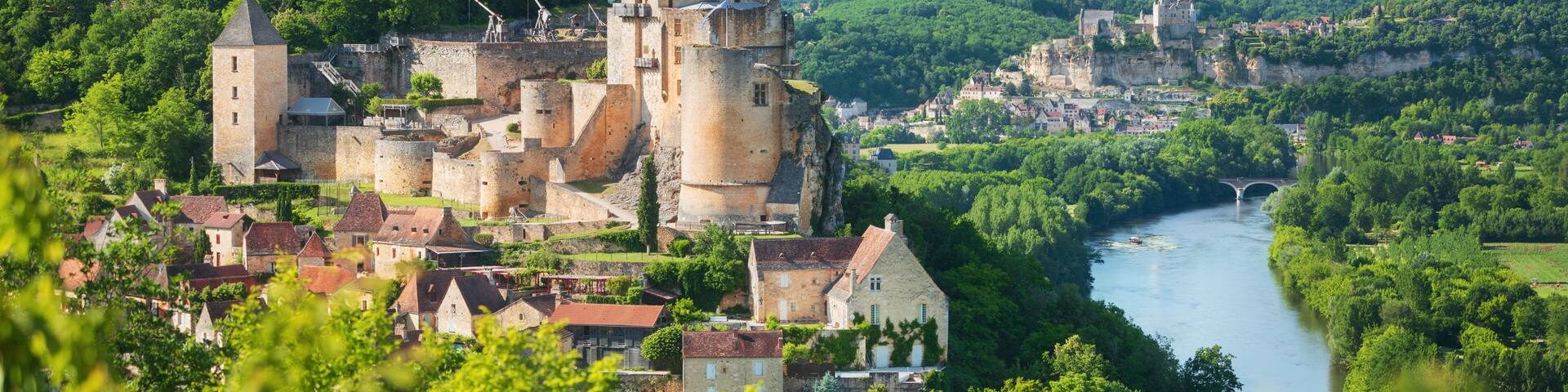 Village of Castelnaud-La-Chapelle in Dordogne department in France